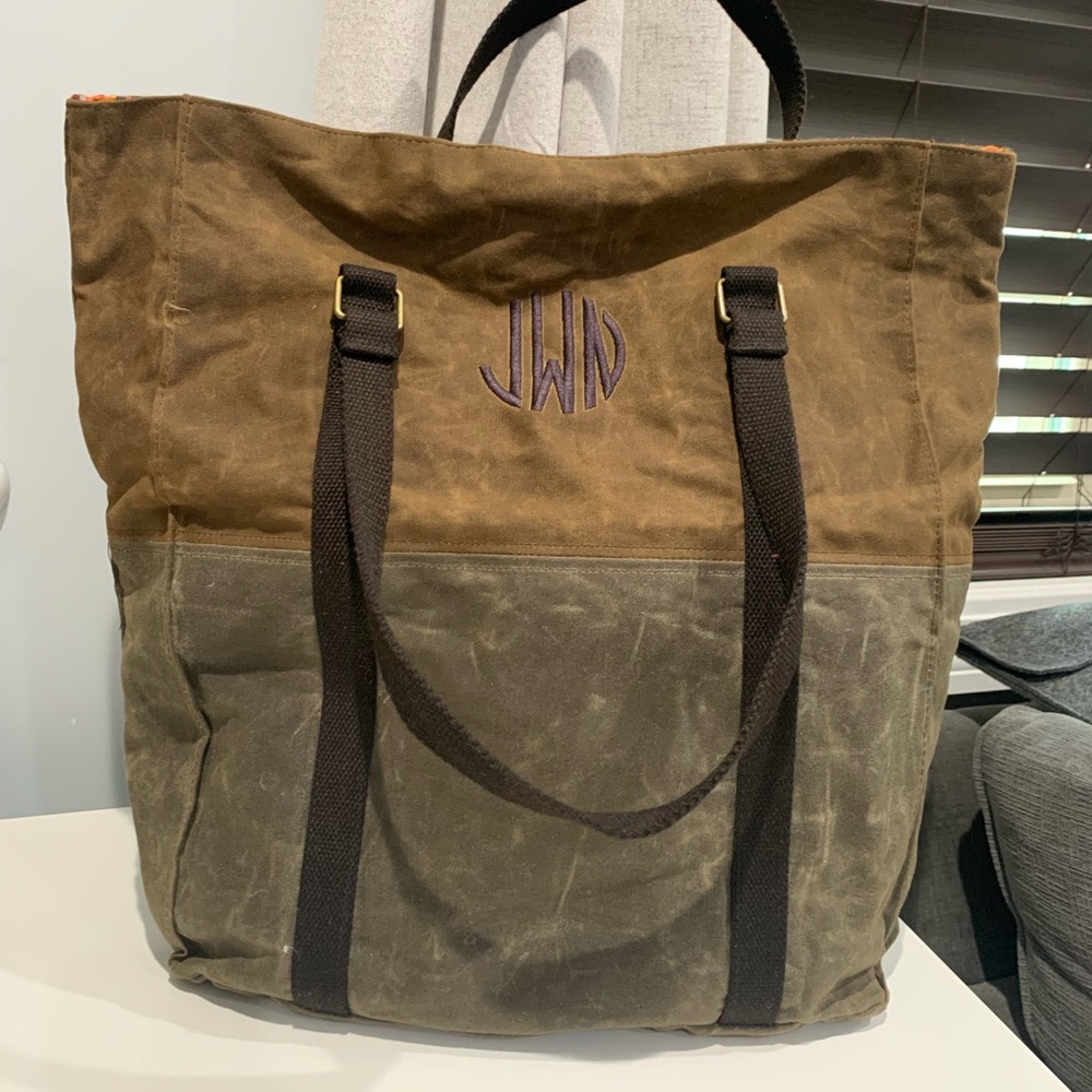 Large Waxed Canvas Tote by CB Station